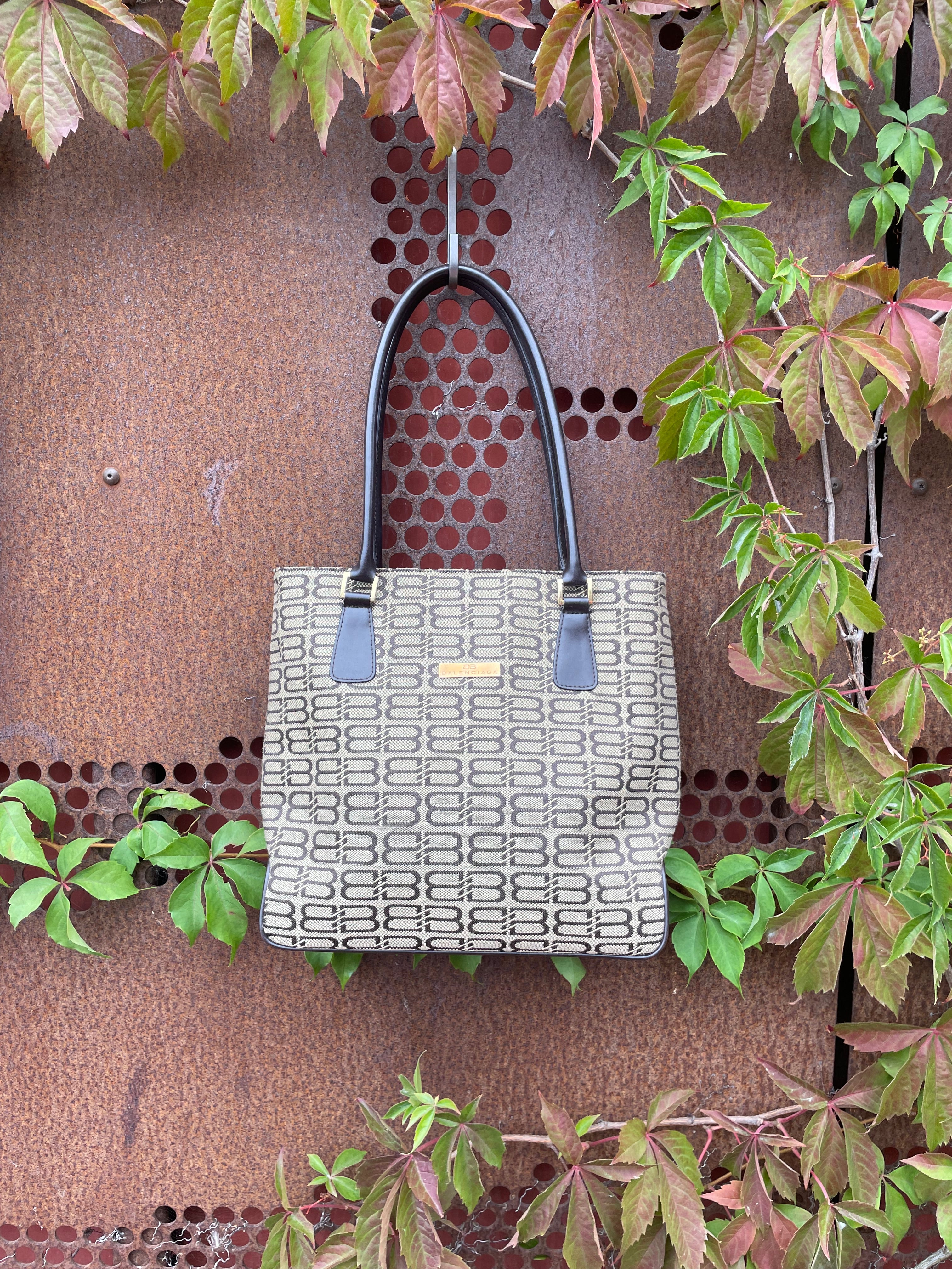 Balenciaga BB monogram tote bag
