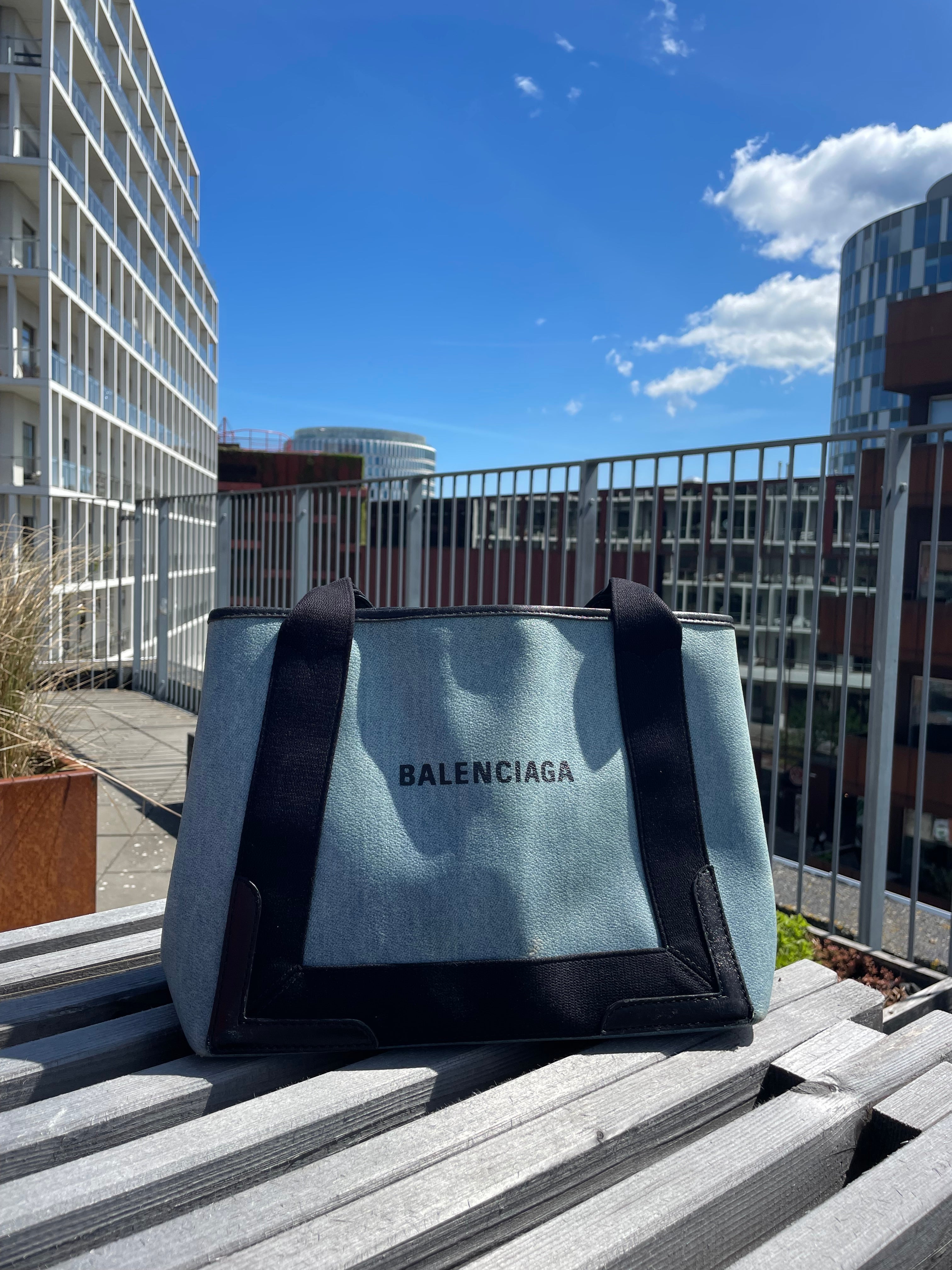 Balenciaga Navy Cabas