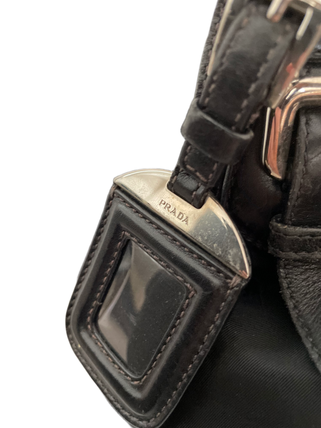 Prada Black Tessuto Bucket