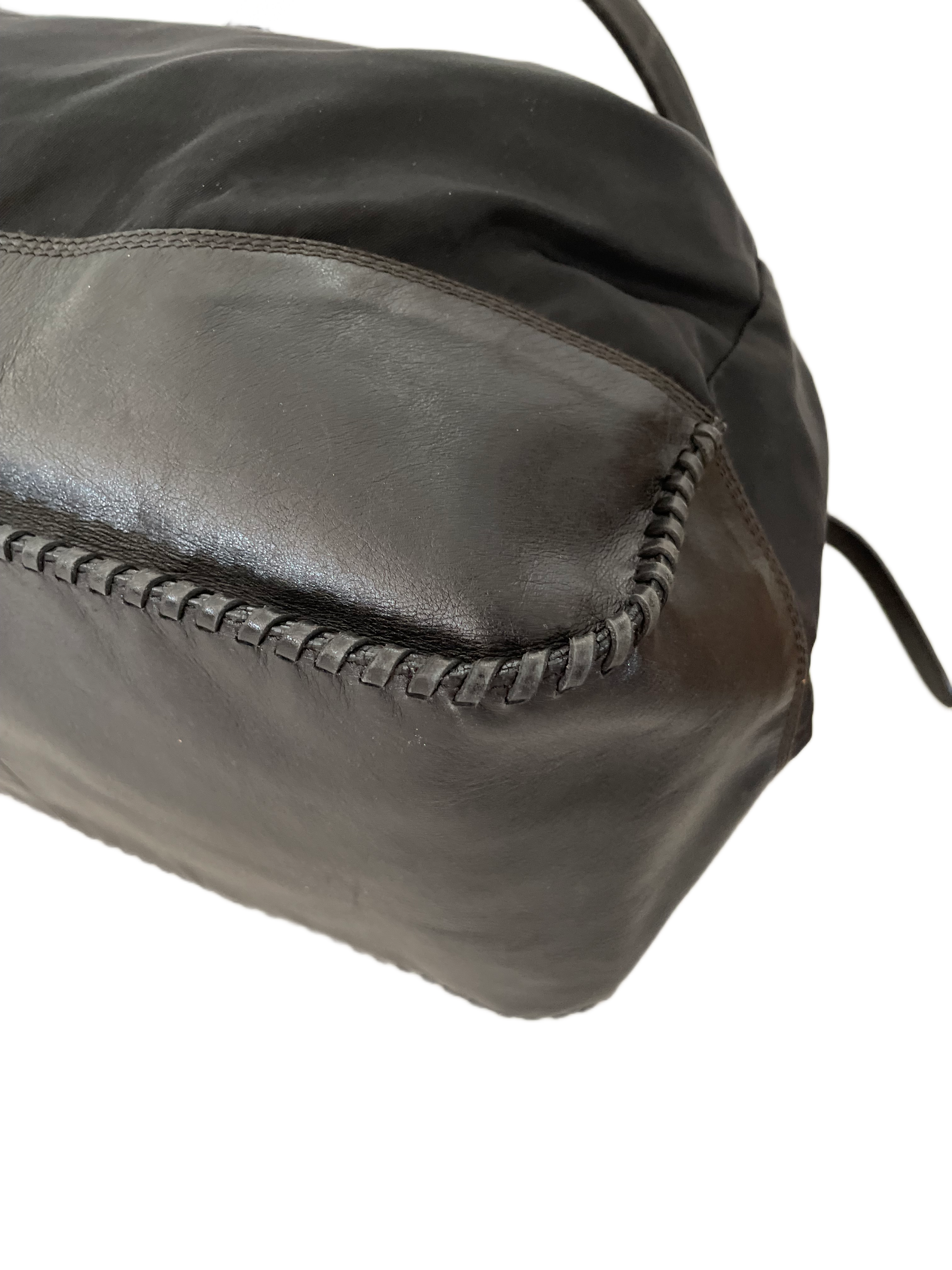 Prada Black Tessuto Bucket