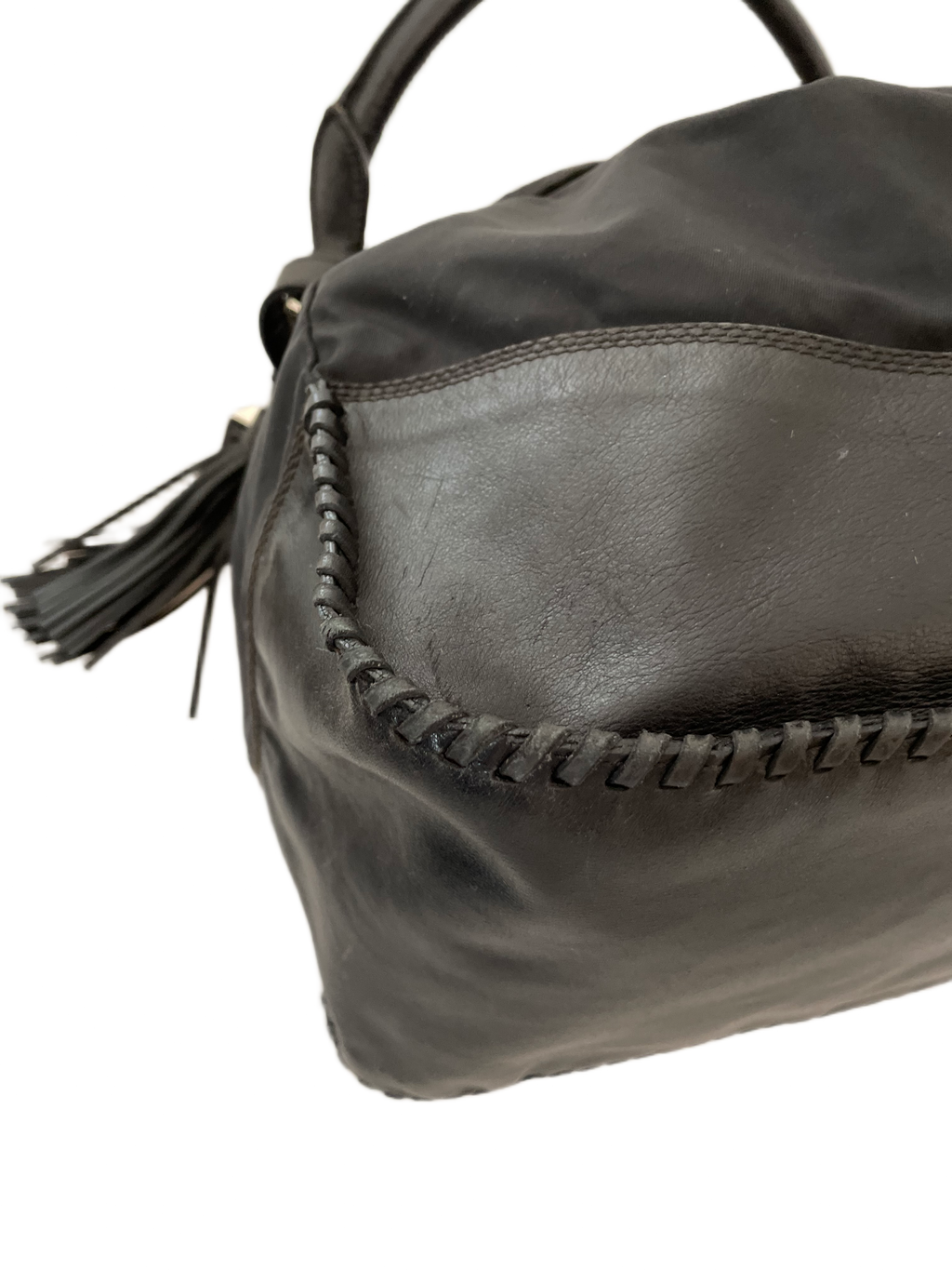 Prada Black Tessuto Bucket