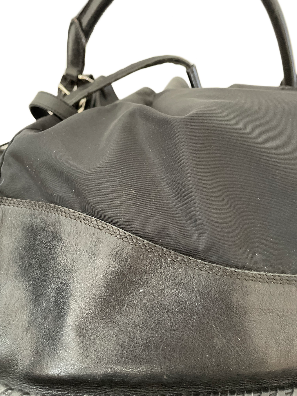 Prada Black Tessuto Bucket