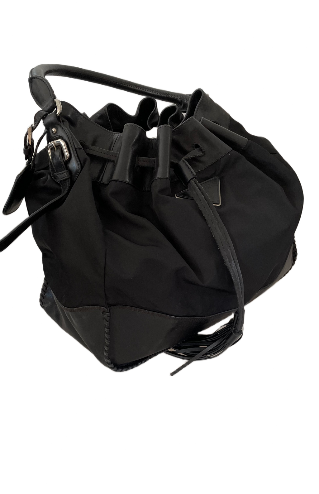 Prada Black Tessuto Bucket