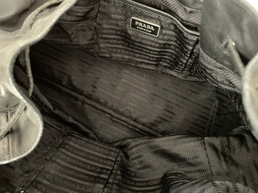 Prada Black Tessuto Bucket