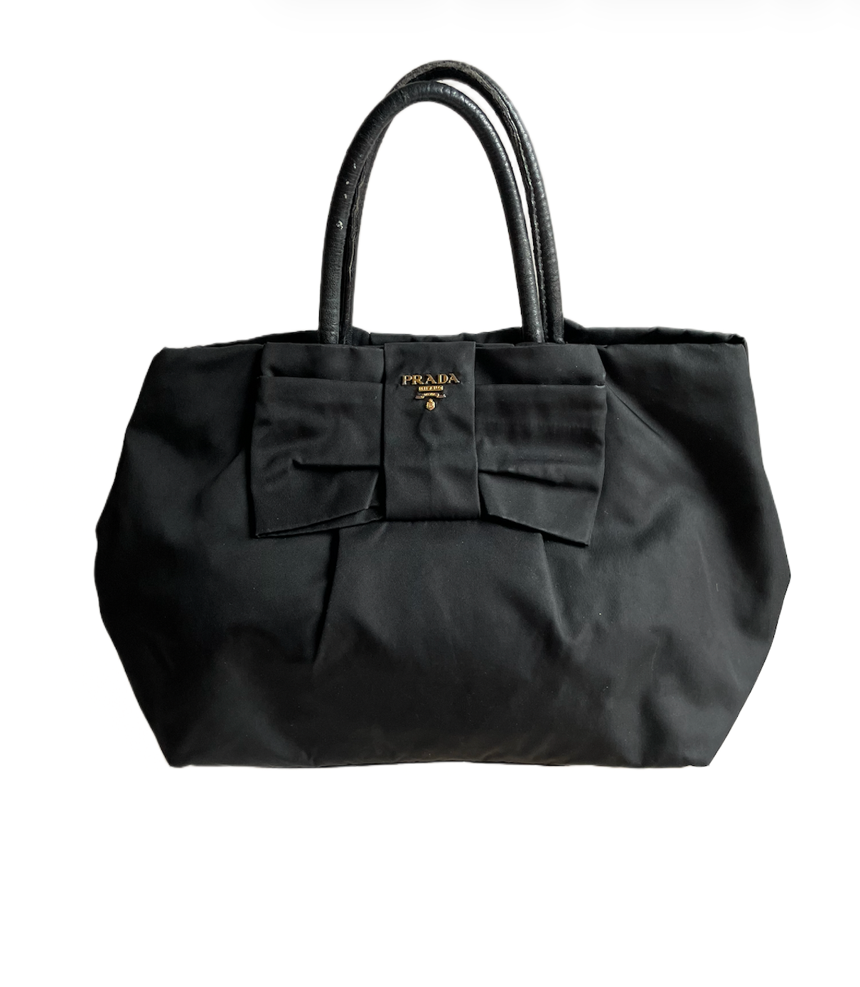 Prada Bow Nylon Tote Bag