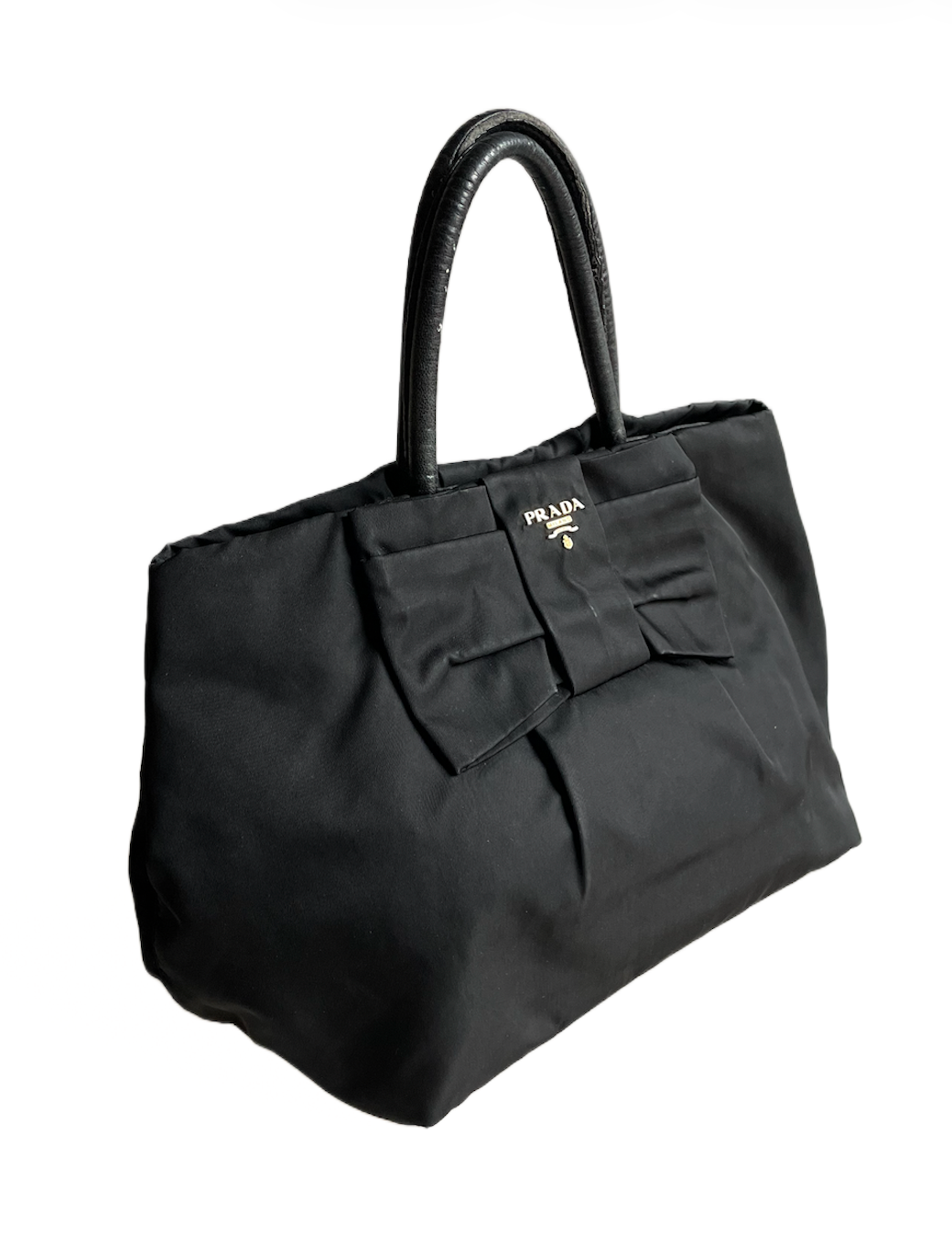 Prada Bow Nylon Tote Bag