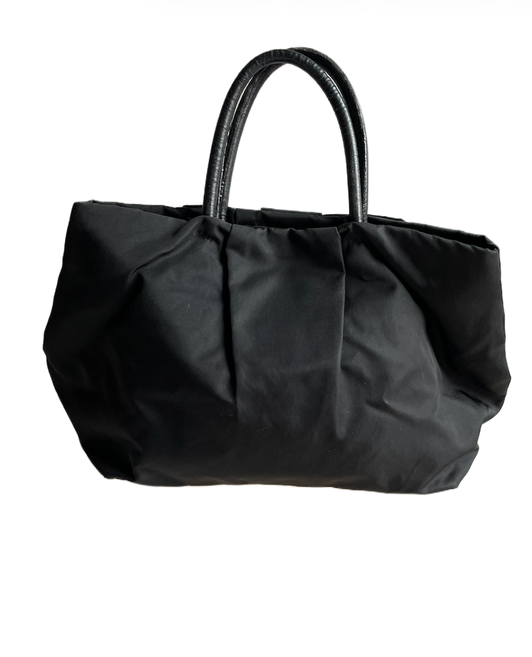 Prada Bow Nylon Tote Bag