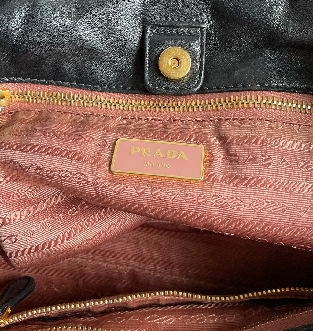 Prada Bow Nylon Tote Bag