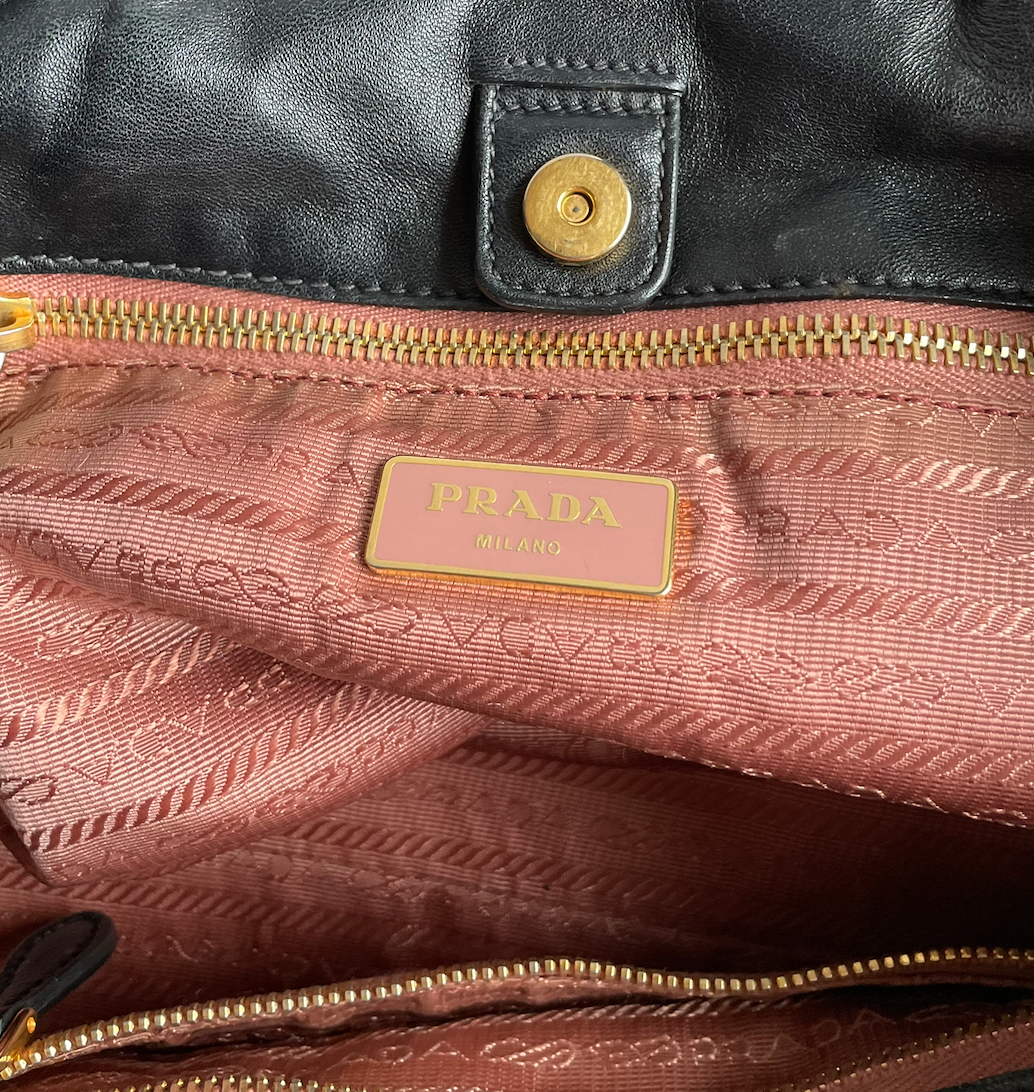 Prada Bow Nylon Tote Bag