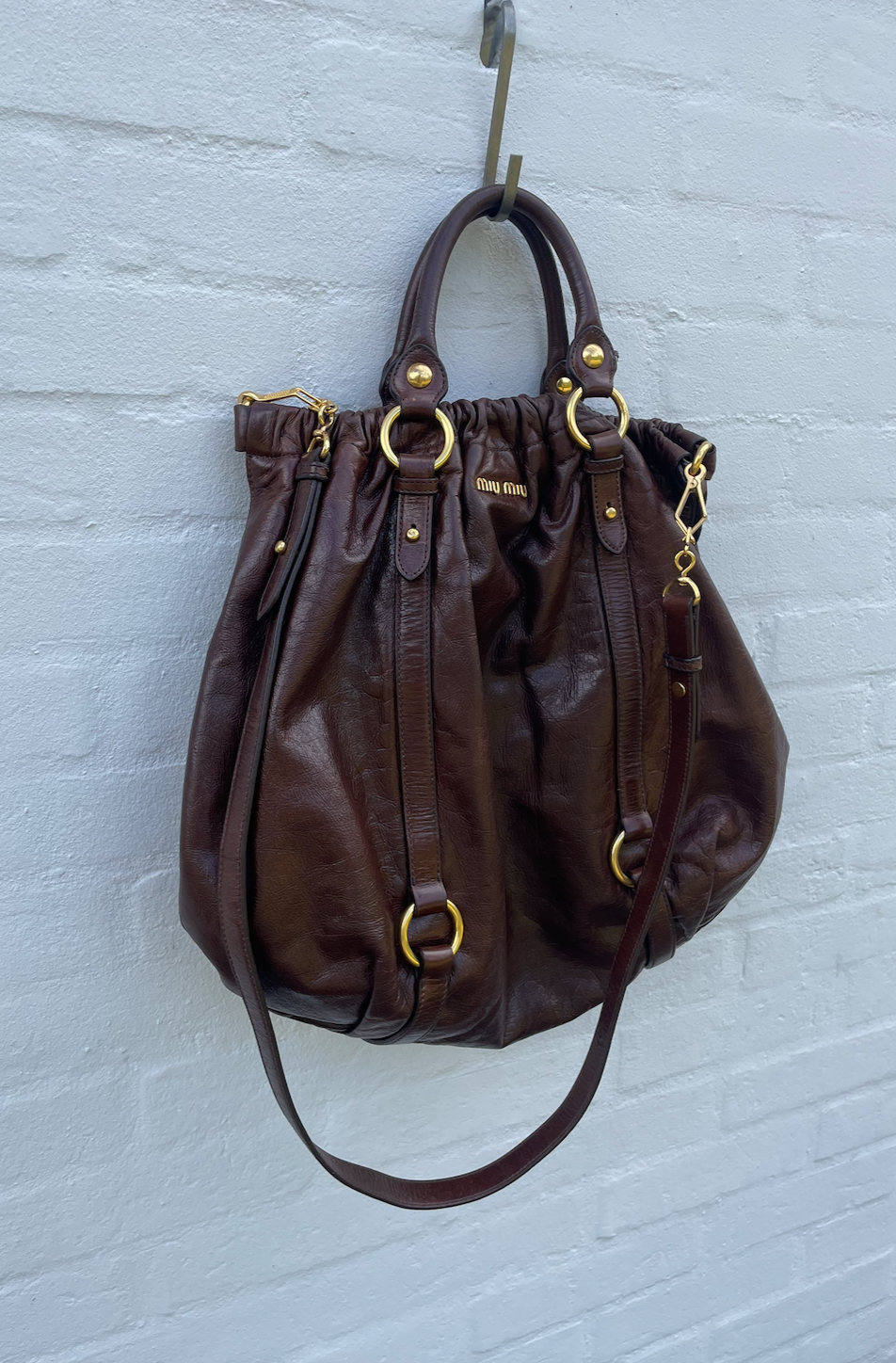 Miu Miu Vitello Lux Shoulder Bag