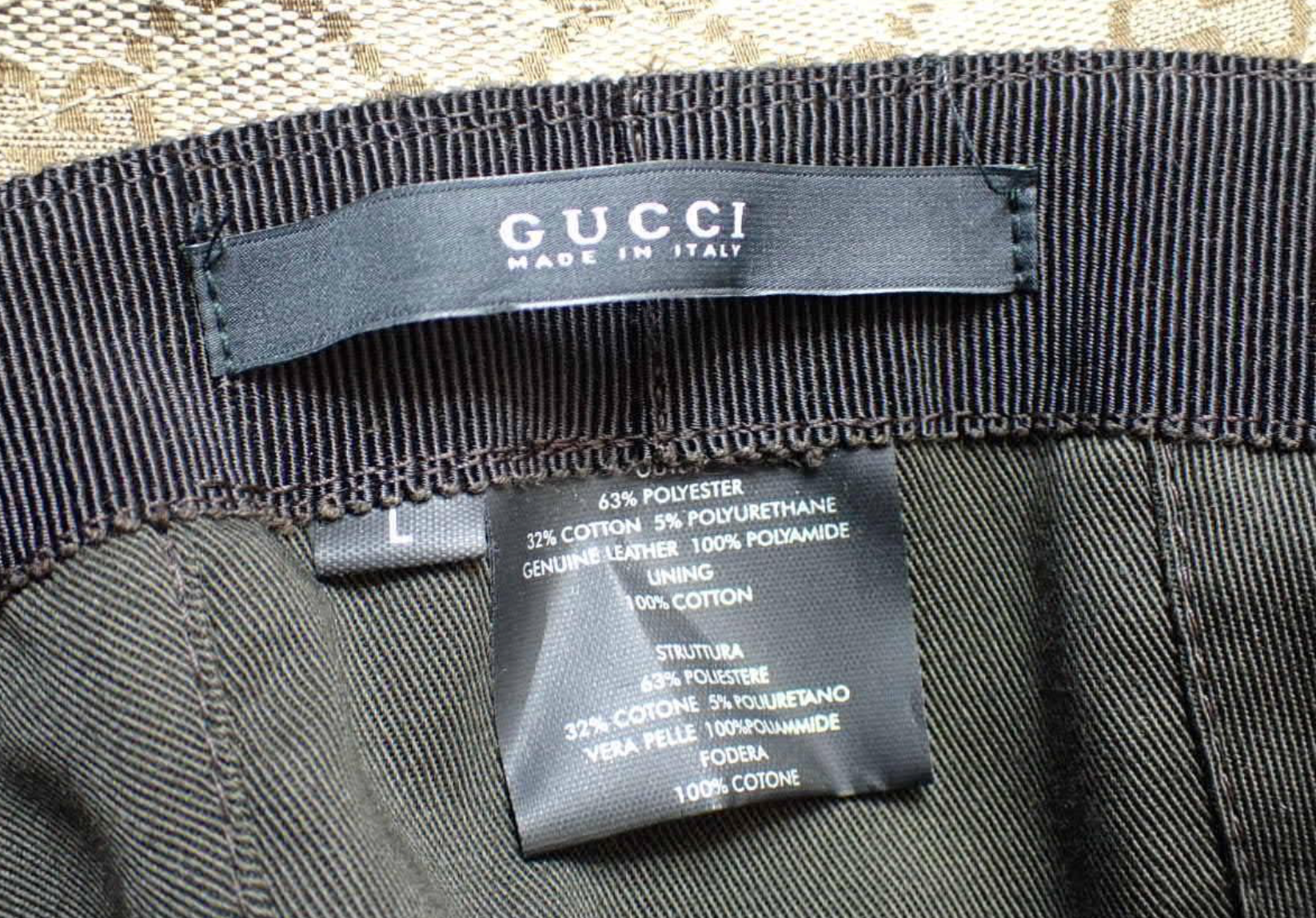 Gucci Canvas Sherry Bucket bøllehat